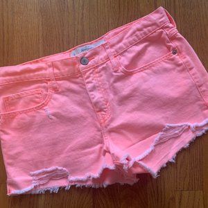Abercrombie & Fitch coral shorts, size 6